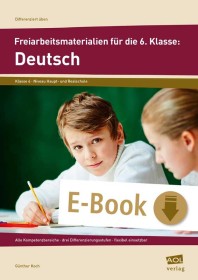 Freiarbeitsmaterialien für die 6. Klasse: Deutsch-6425, 