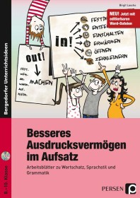 Besseres Ausdrucksvermögen im Aufsatz - 7.-9. Klasse-6342-gruppe, 