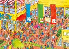 Wimmelbild Einkaufszentrum-3222, 