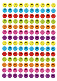 Sticker Bunte Gesichter-3336, 